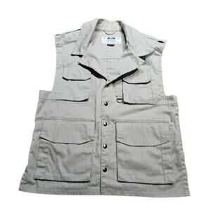 Tilley Endurables Tan Mens Medium Vintage Cargo Safari Vest Fishing Jacket